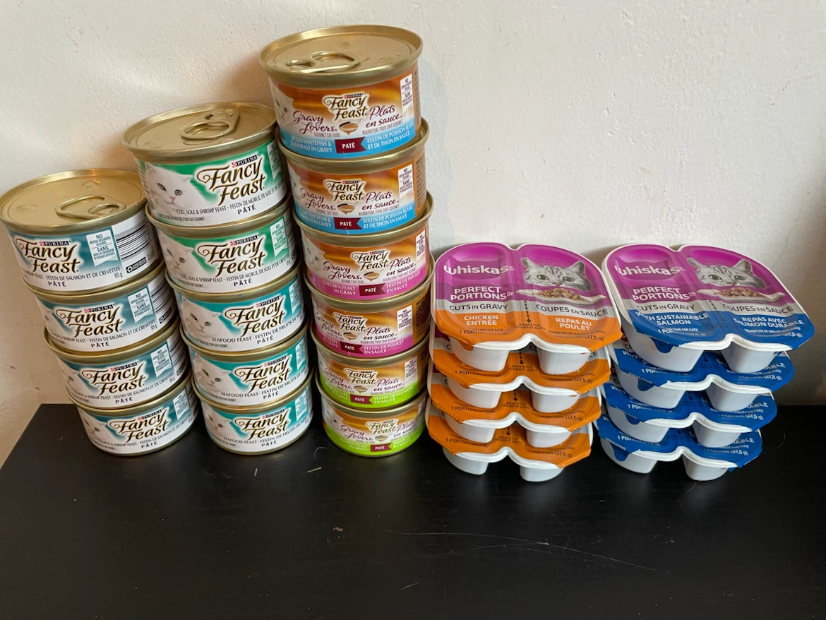 Wet Cat Food Lot