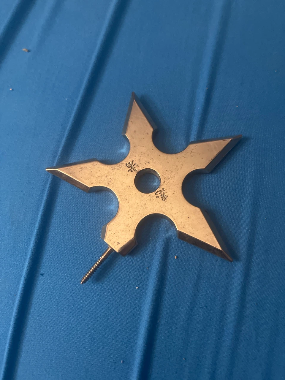 Metal Shuriken Star with Screw Attachment