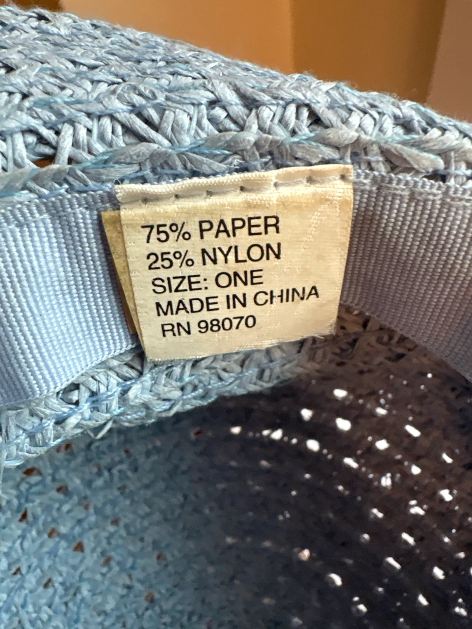 Blue Woven Sun Hat - photo 3