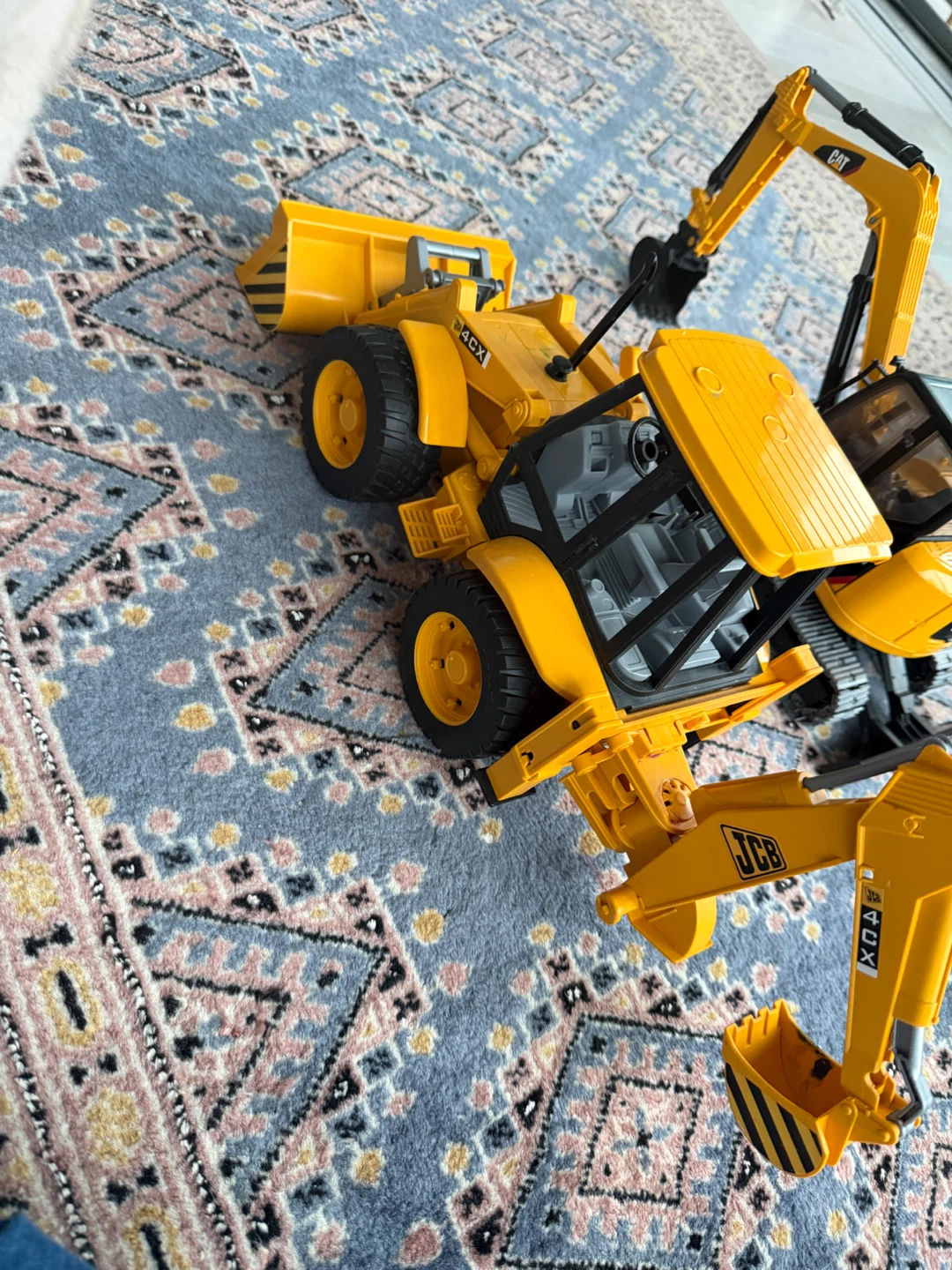 CAT Excavator Toy and Bruder Loader Backhoe - photo 3