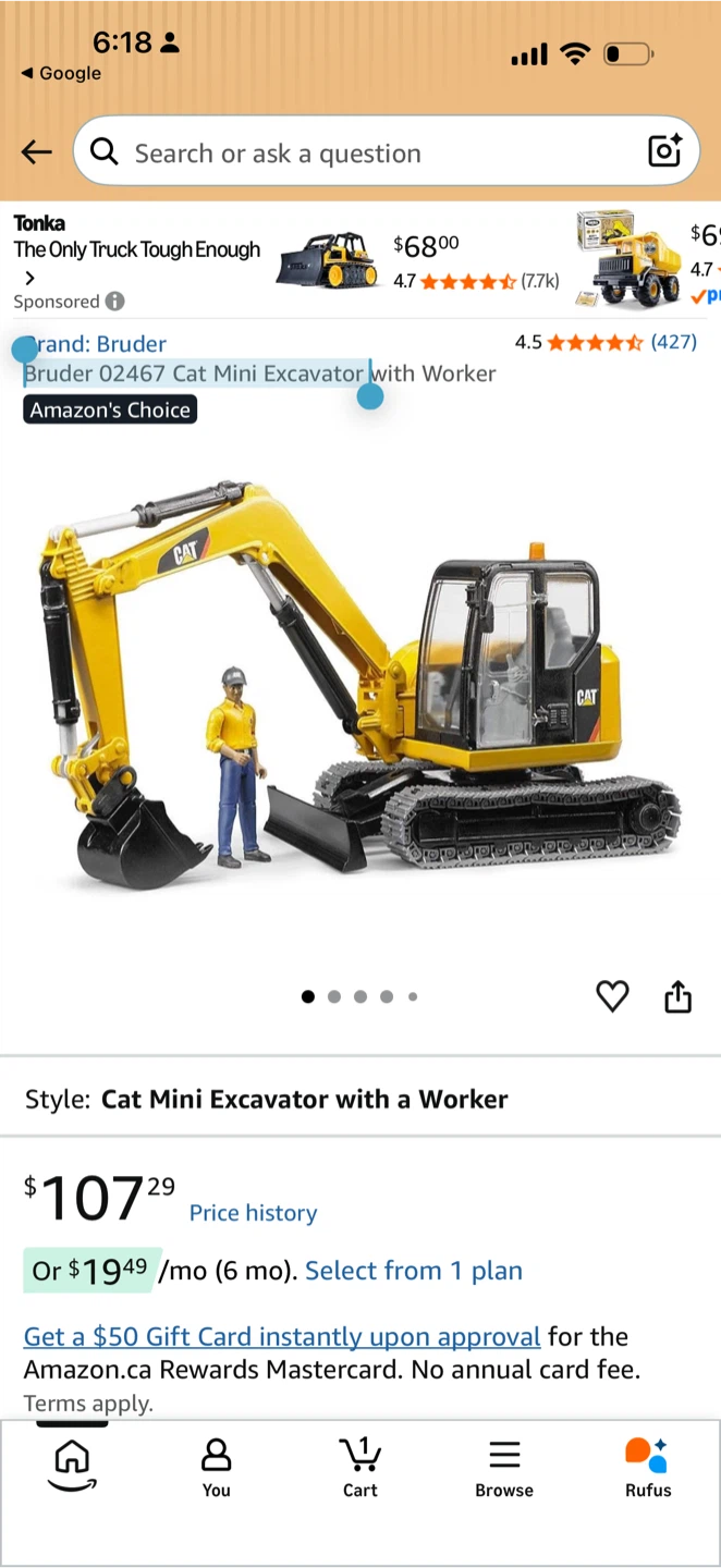 CAT Excavator Toy and Bruder Loader Backhoe - photo 4
