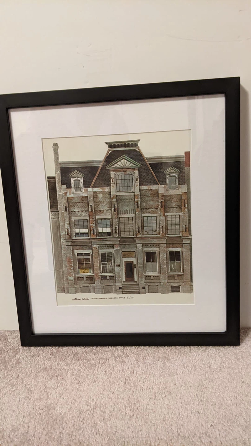 New William Roberts old Toronto set of 3 prints black wood frame - photo 4