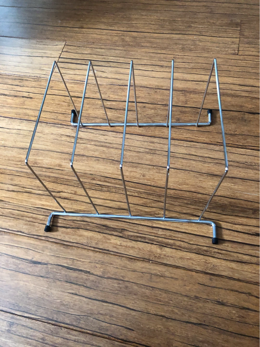 Silver Metal Magazine Rack - photo 2