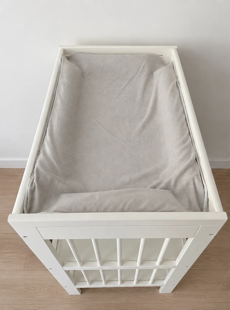 Ikea White Wooden Baby Changing Table with Shelves - photo 2