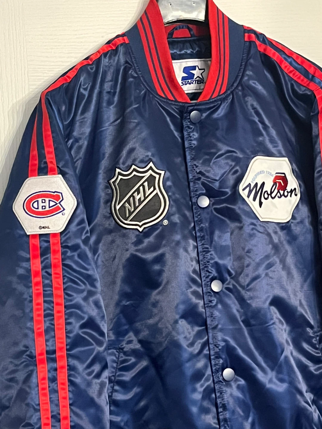 Montreal Canadiens Starter Jacket Men’s Size Large - photo 2