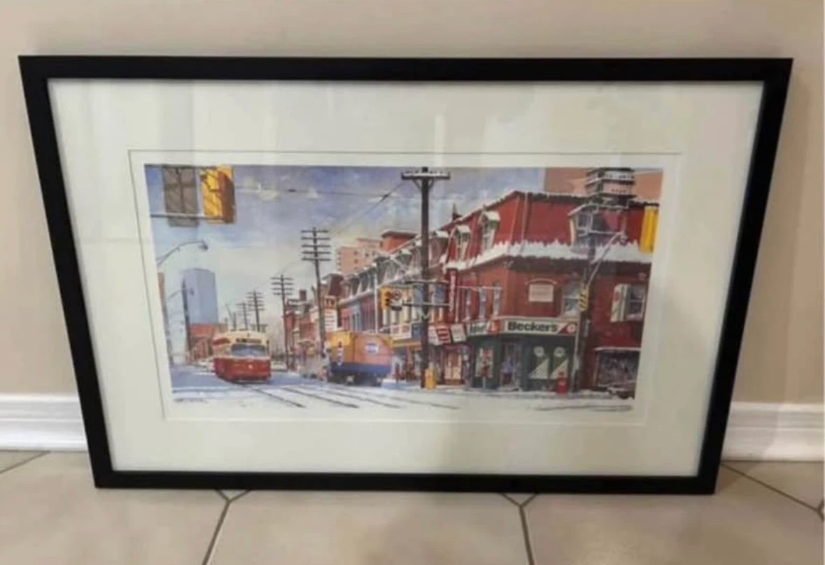B LIASKAS old Toronto 501 Neville park beckers print art