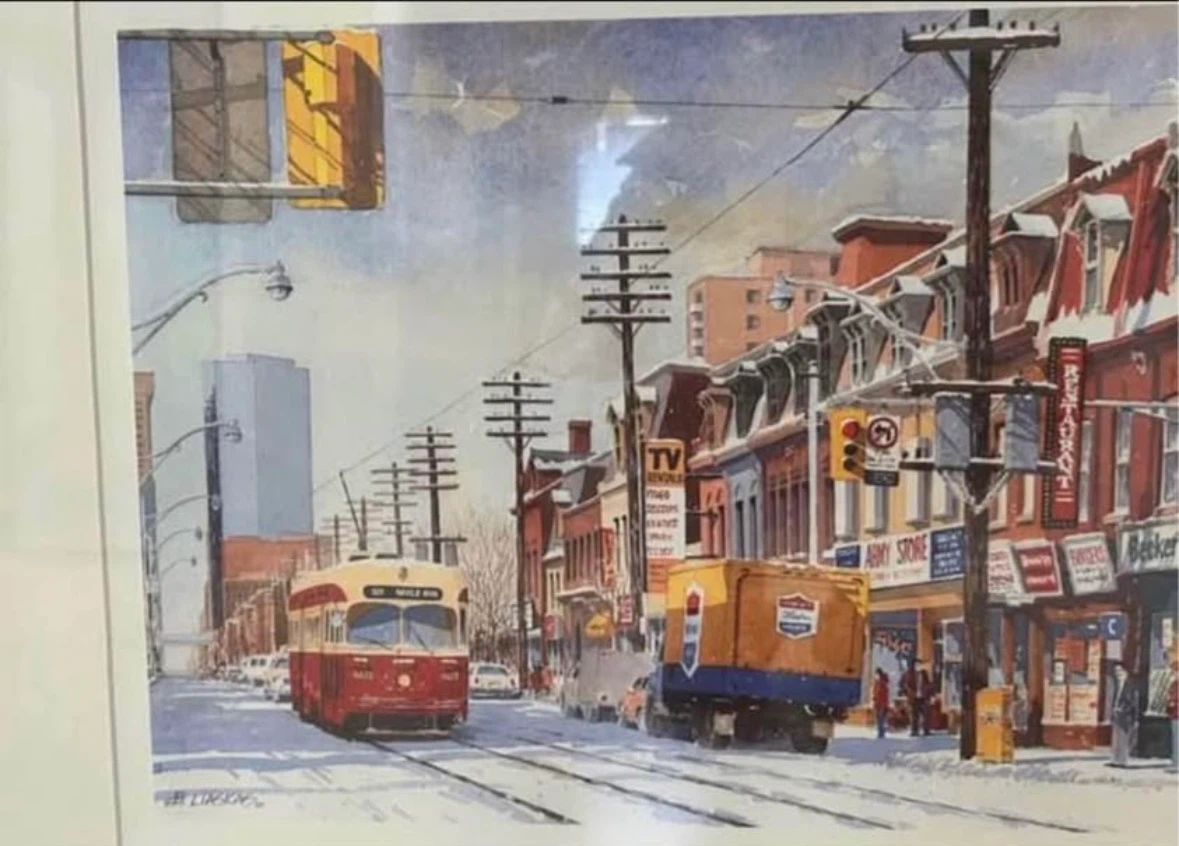 B LIASKAS old Toronto 501 Neville park beckers print art - photo 2