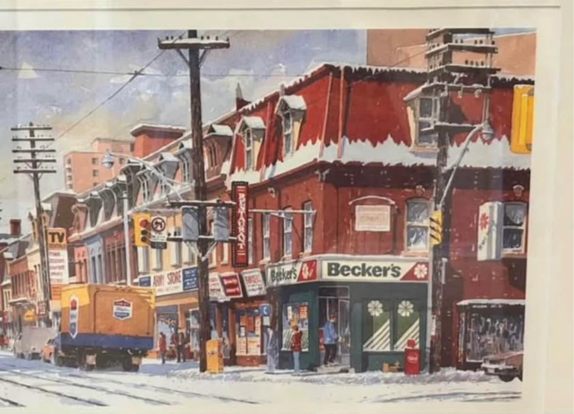 B LIASKAS old Toronto 501 Neville park beckers print art - photo 3