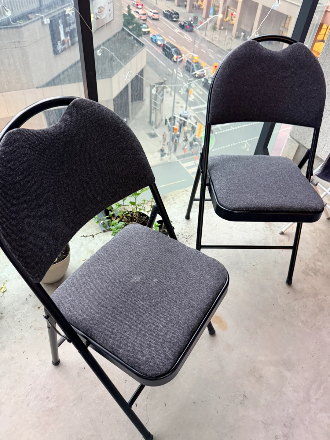 Grey Folding Chair