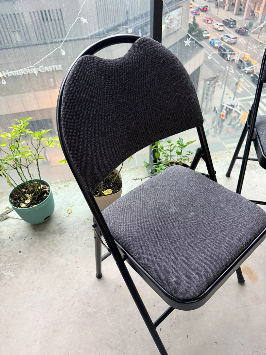 Grey Folding Chair - photo 2