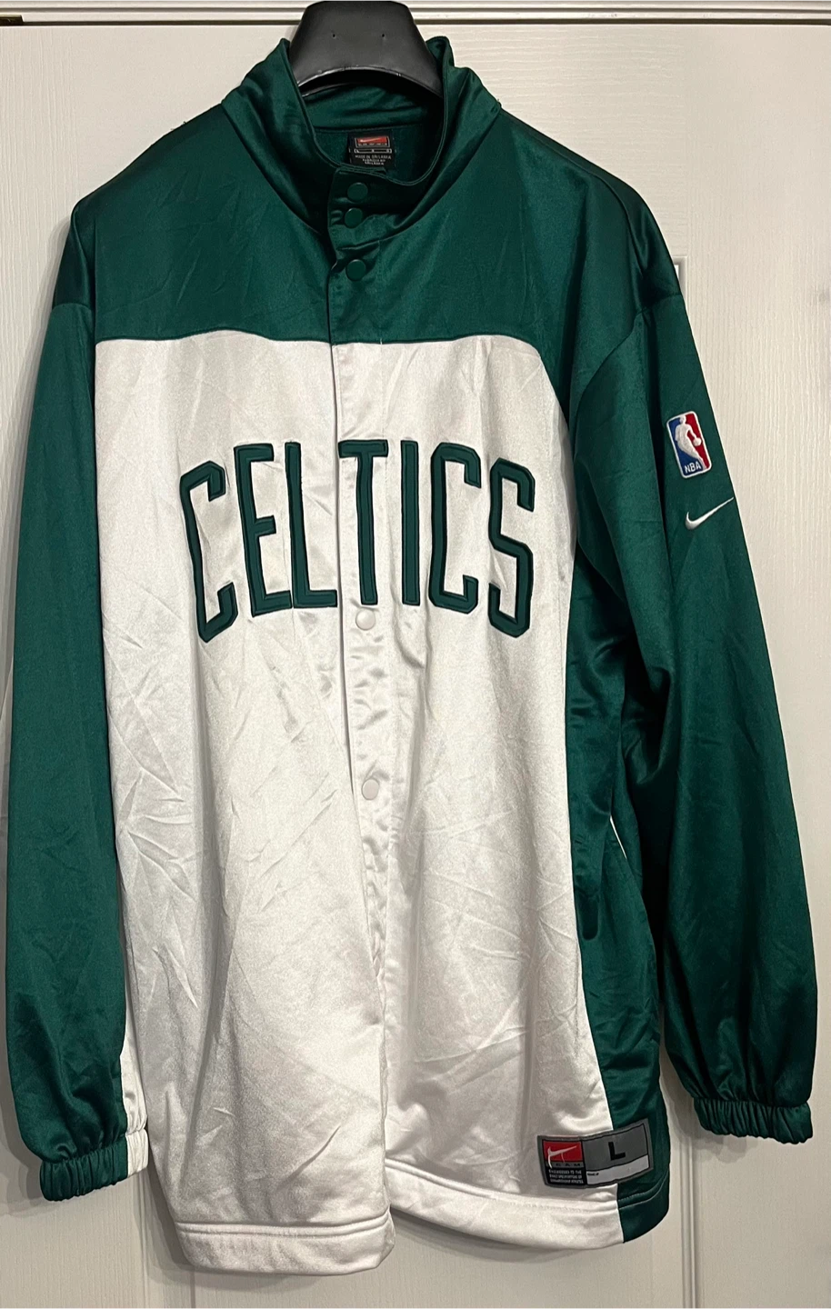 Vintage Nike Boston Celtics NBA Warm Up Jacket Large
