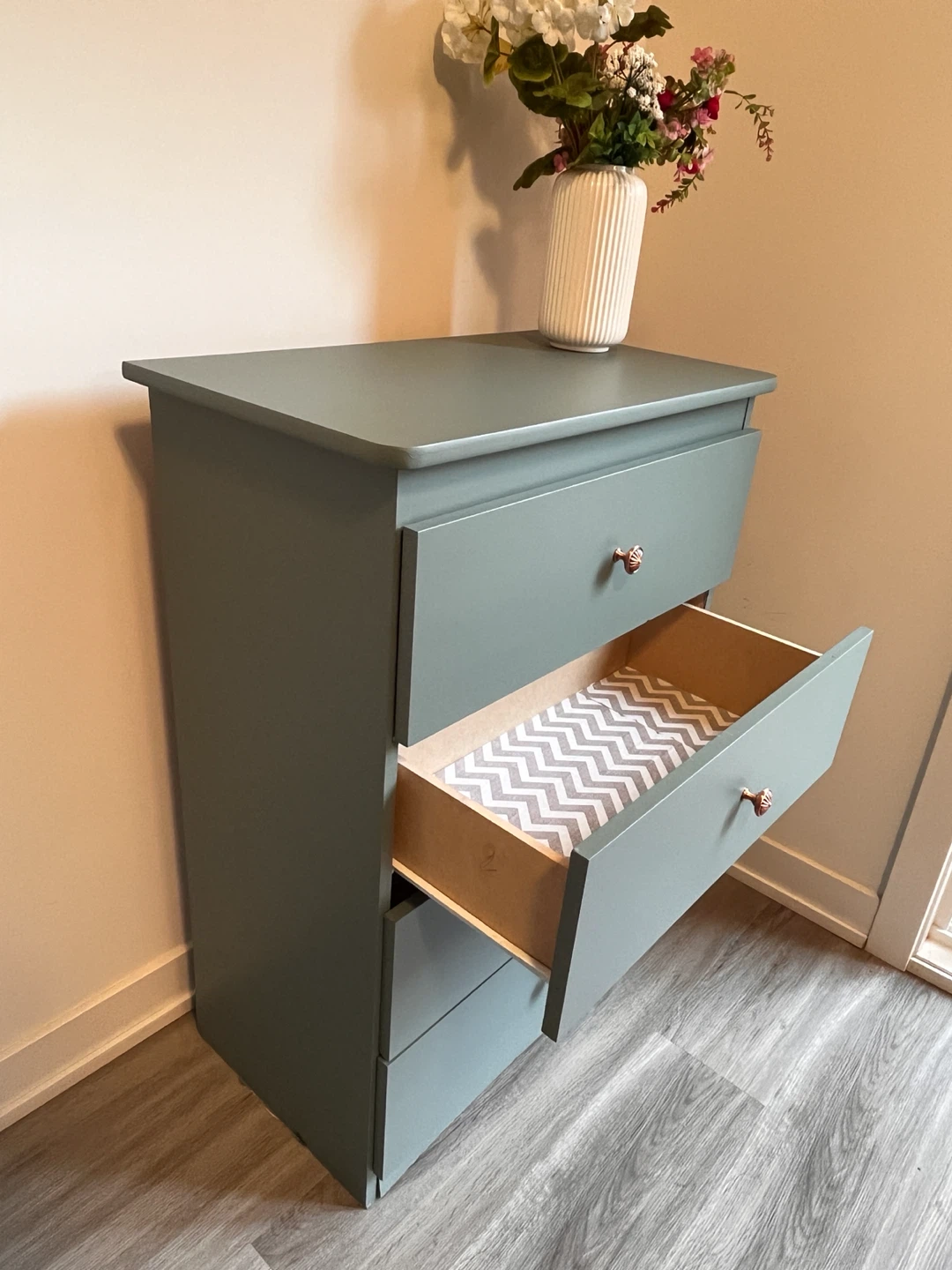 Sage Green 4-Drawer Dresser - photo 5