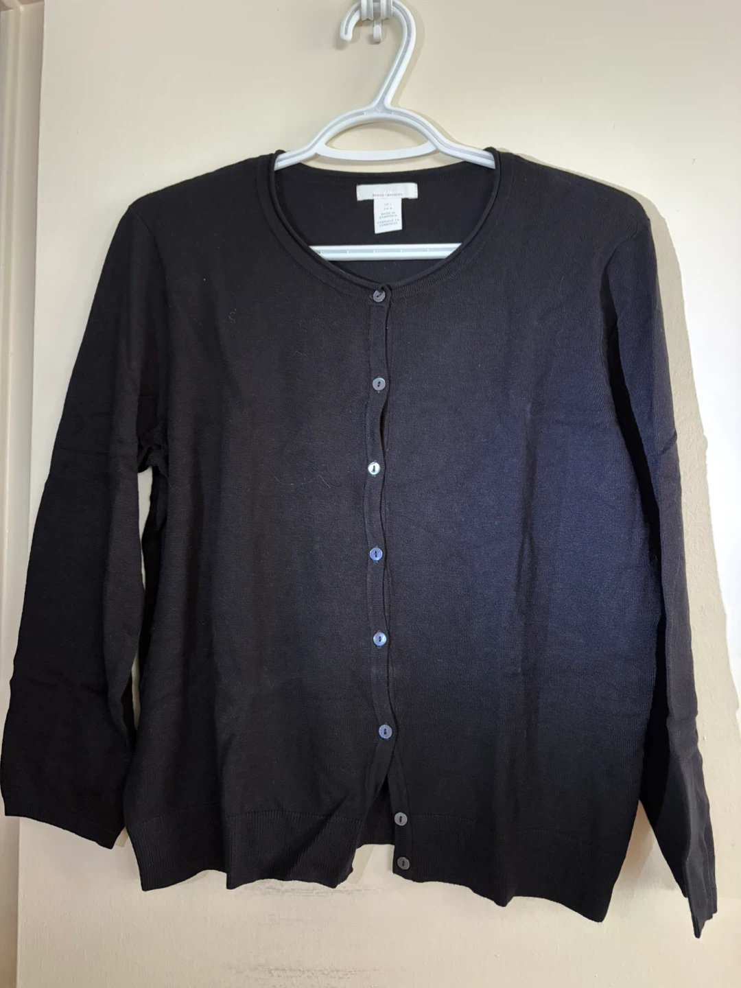 H&M Basics Black Cardigan Sweater