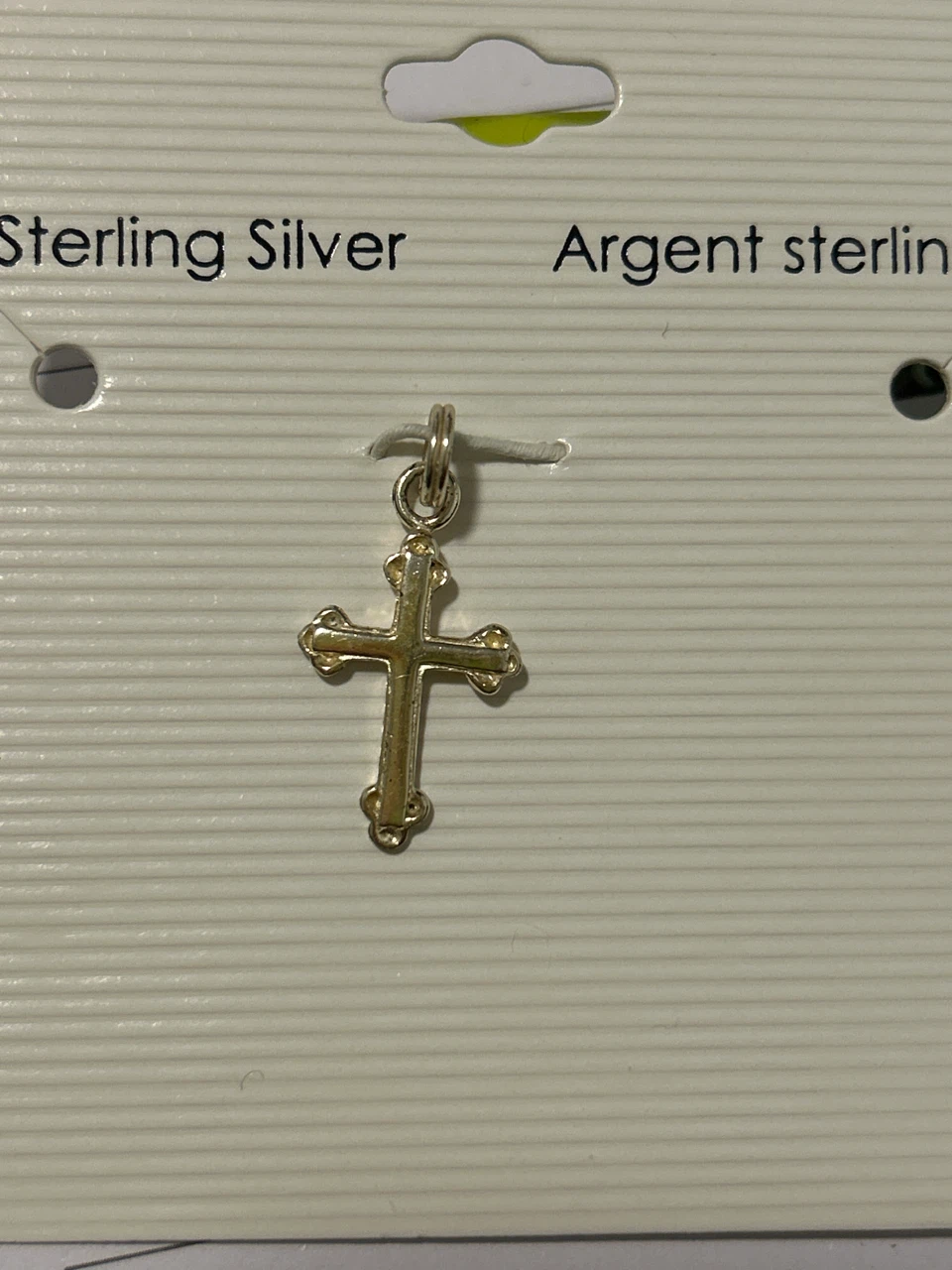 Sterling Silver Argent Cross Pendant
