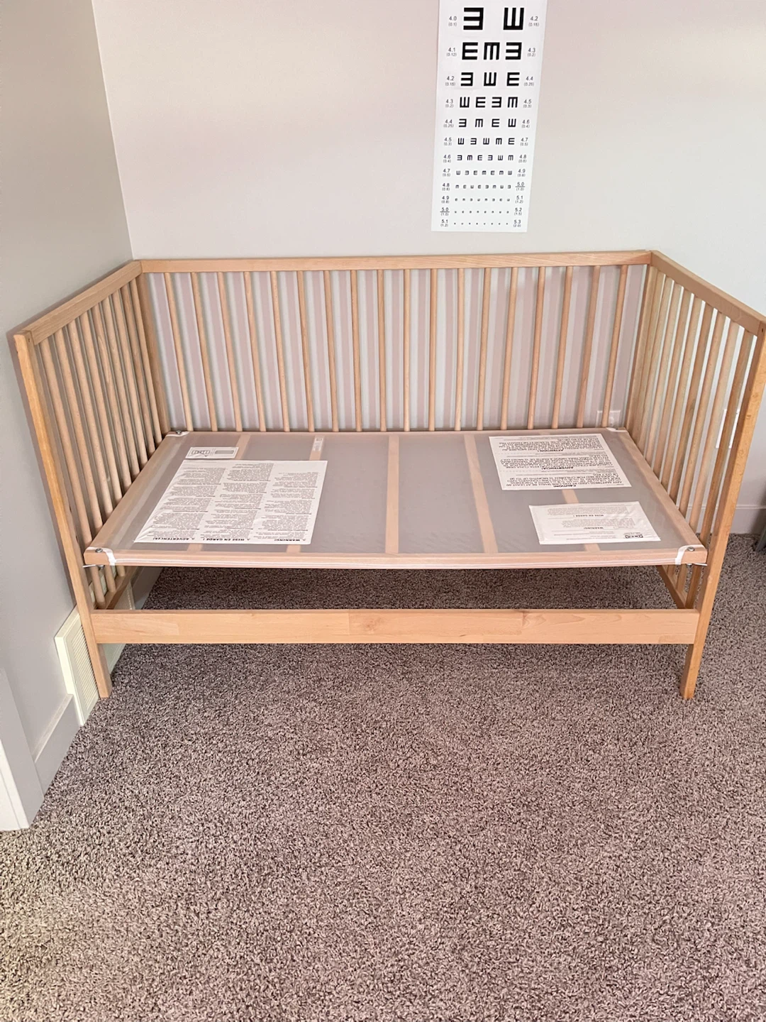 IKEA WOOD BABY CRIB