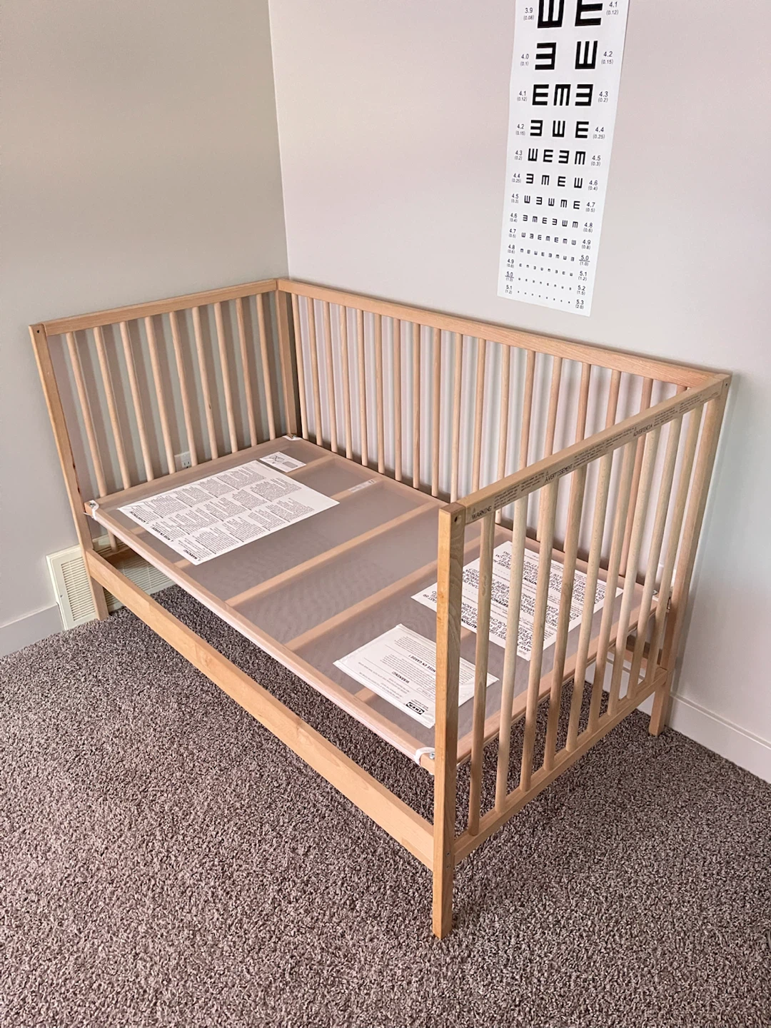 IKEA WOOD BABY CRIB - photo 2