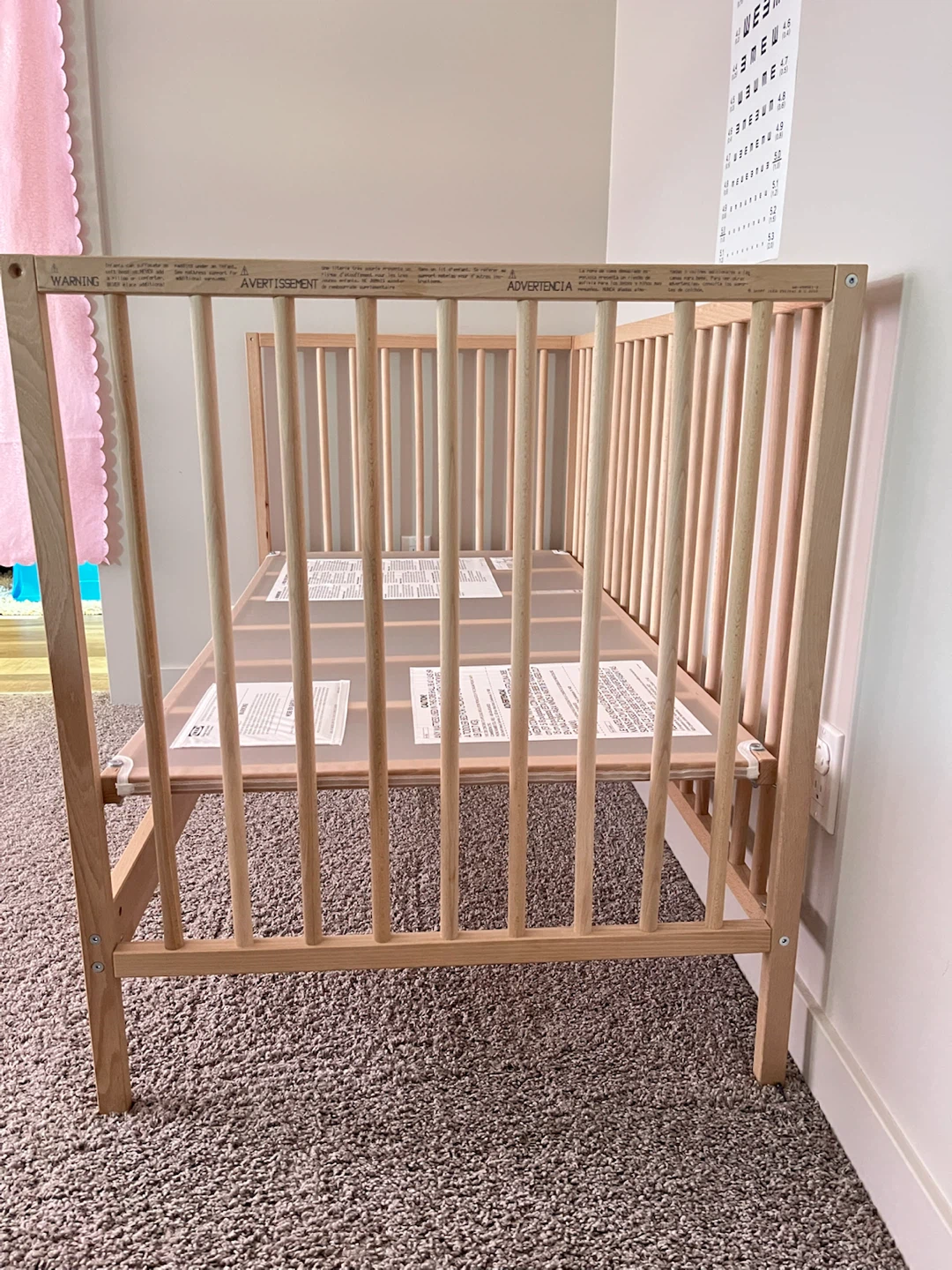 IKEA WOOD BABY CRIB - photo 3