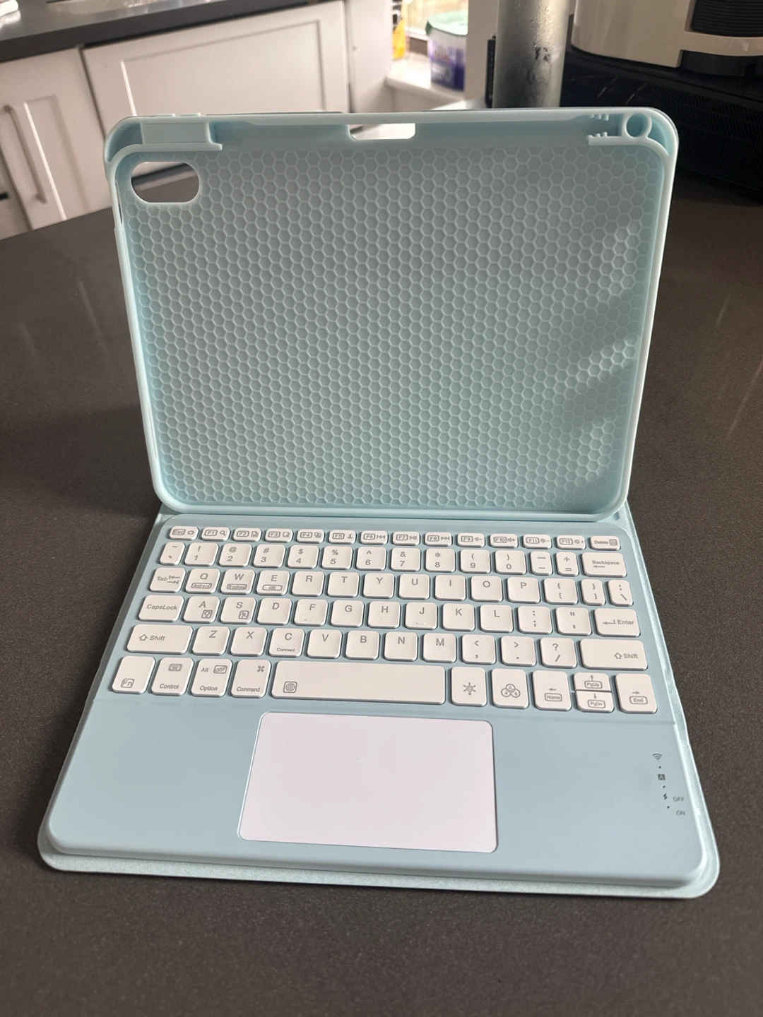 Light Blue Keyboard Case with Trackpad