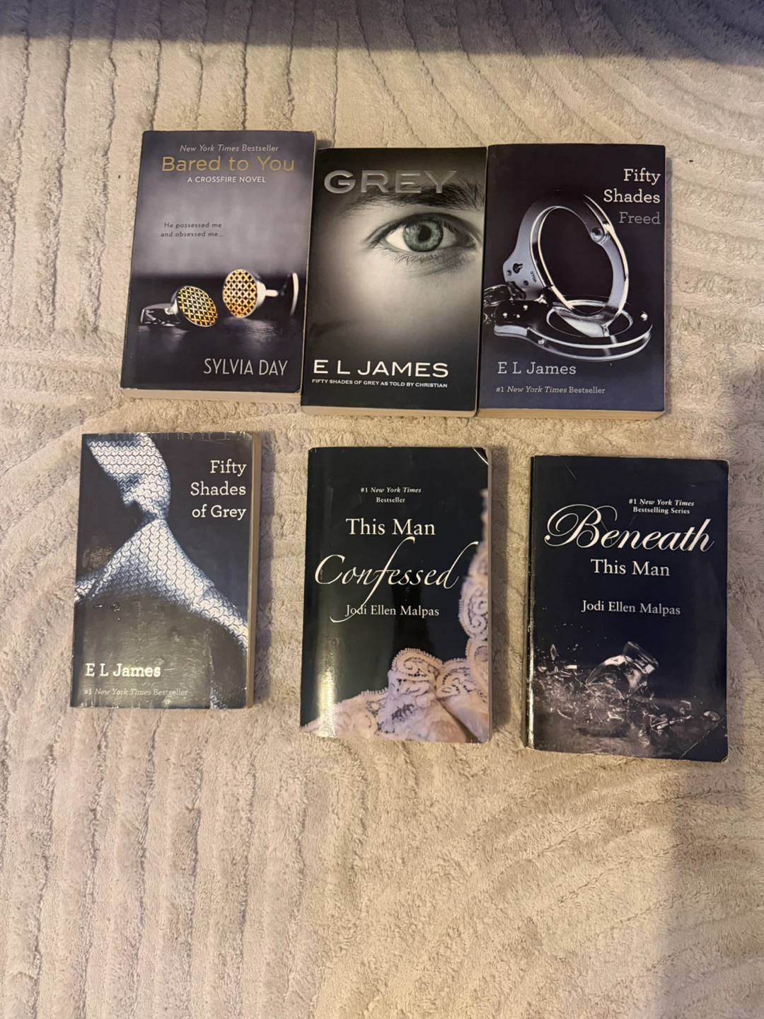 Romance Novel Book Set of 6