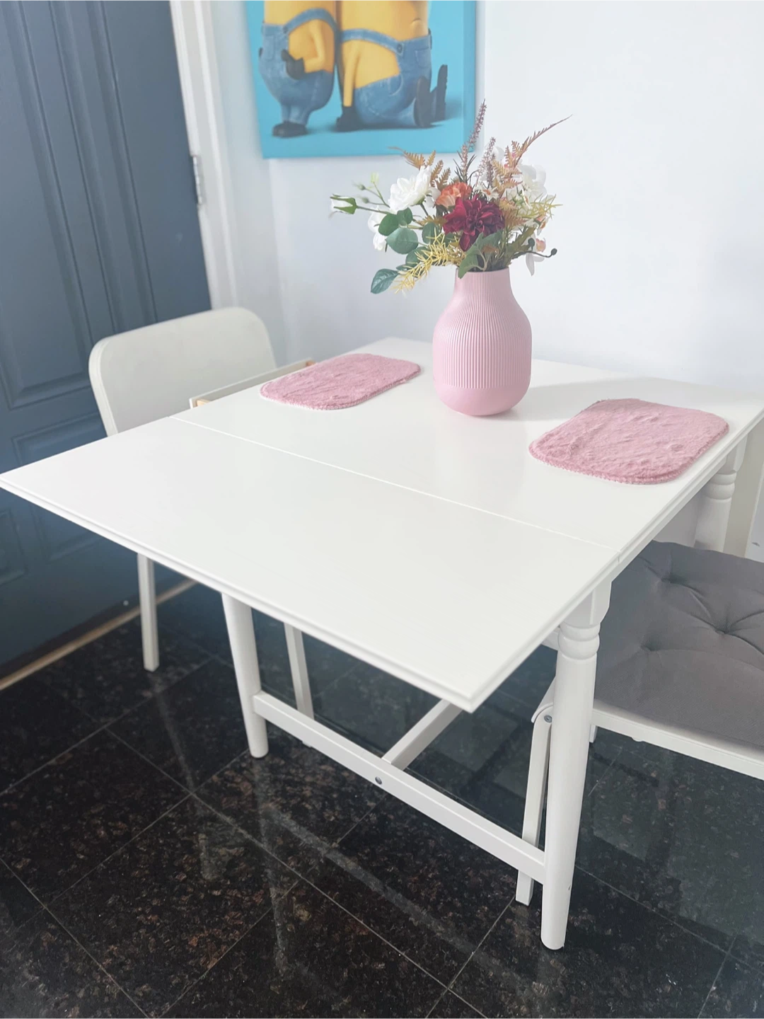 Delivery Available, IKEA drop-leaf table & 2 chairs - photo 4