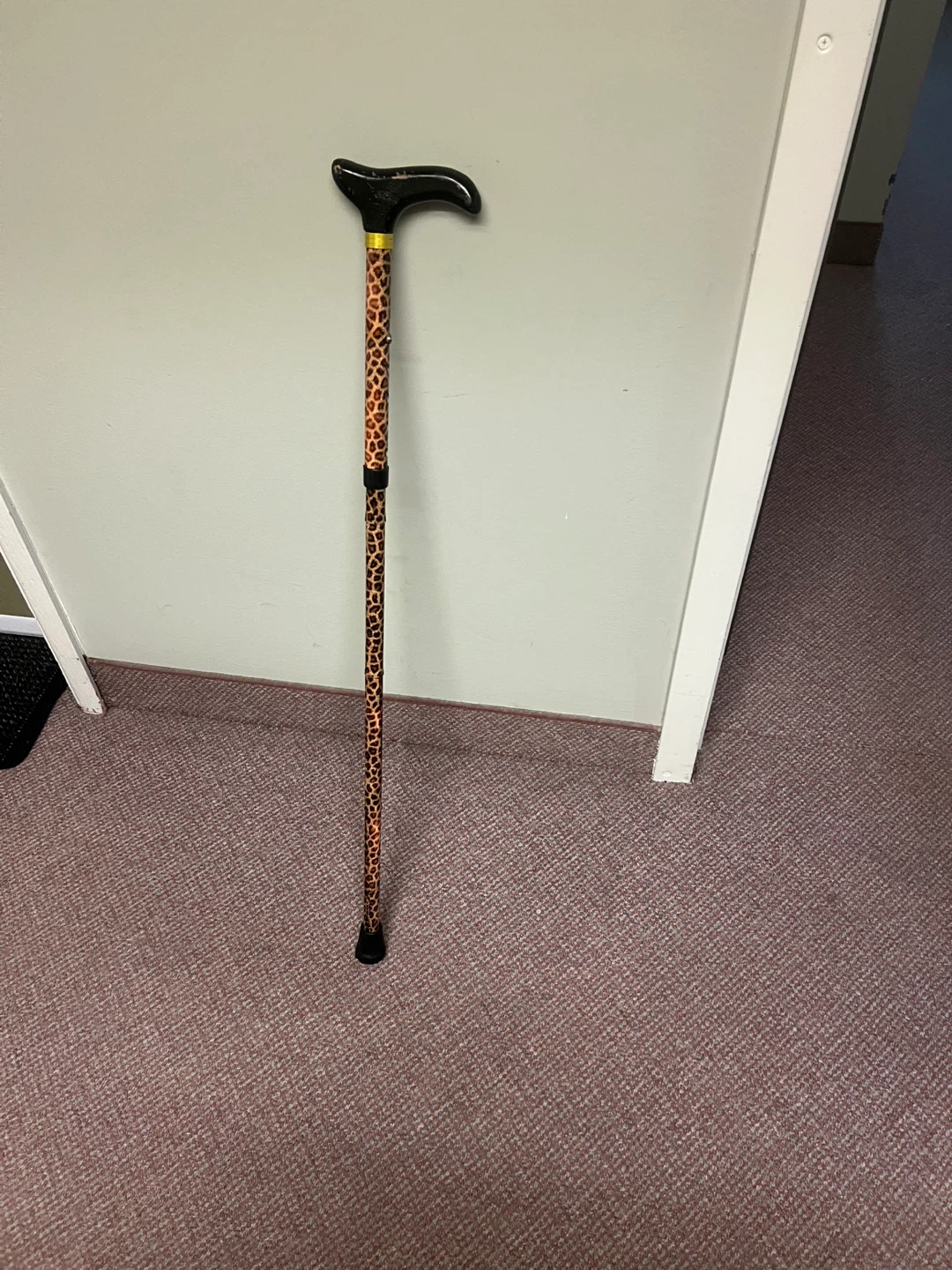 Adjustable Walking Cane with Leopard Print - photo 2