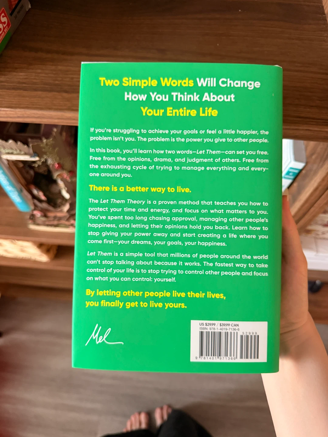 The Let Them Theory – Mel Robbins (hardcover) - photo 2