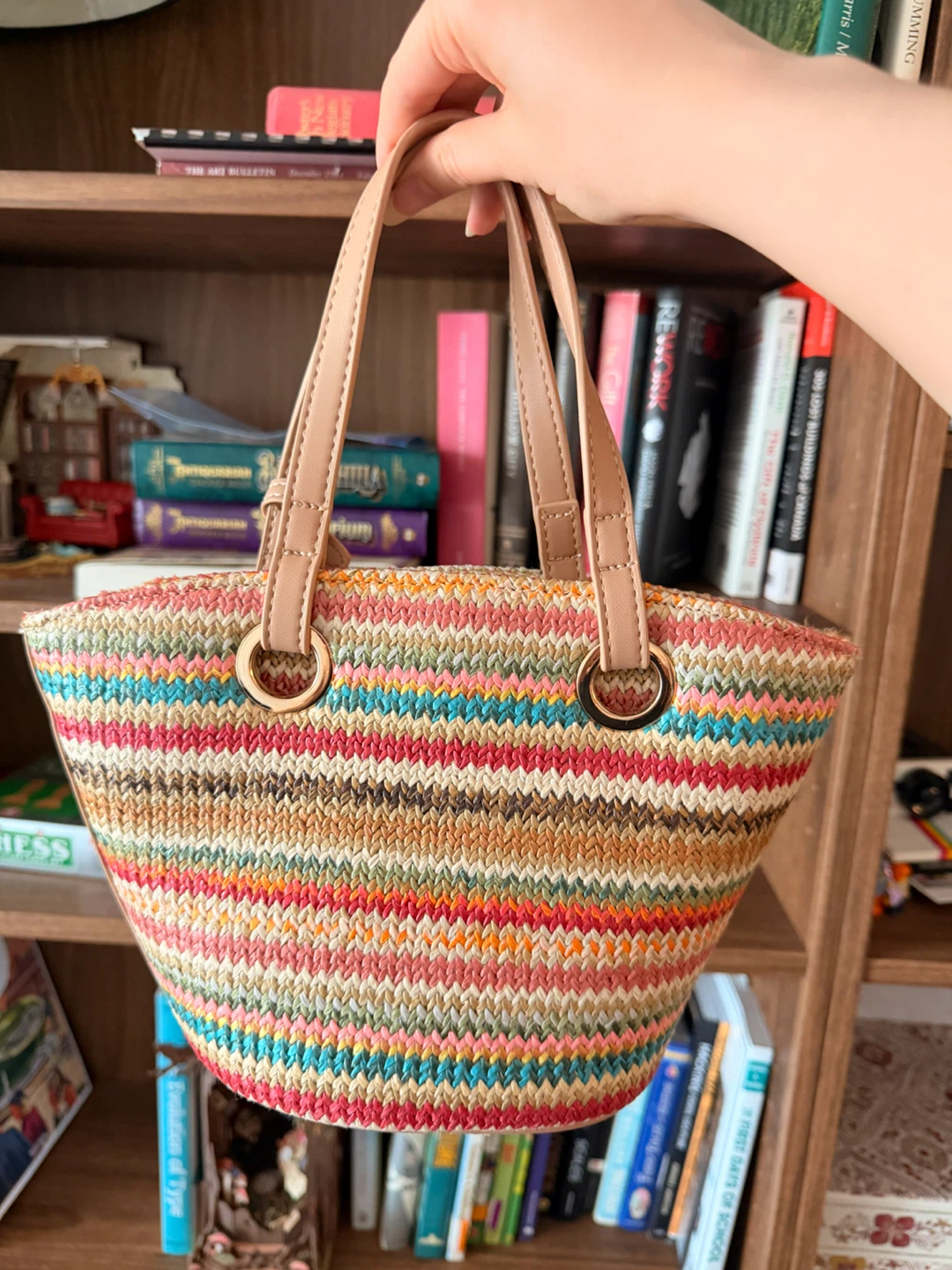 DUNS Woven Straw Tote Bag (with pouch + crossbody strap) - photo 2