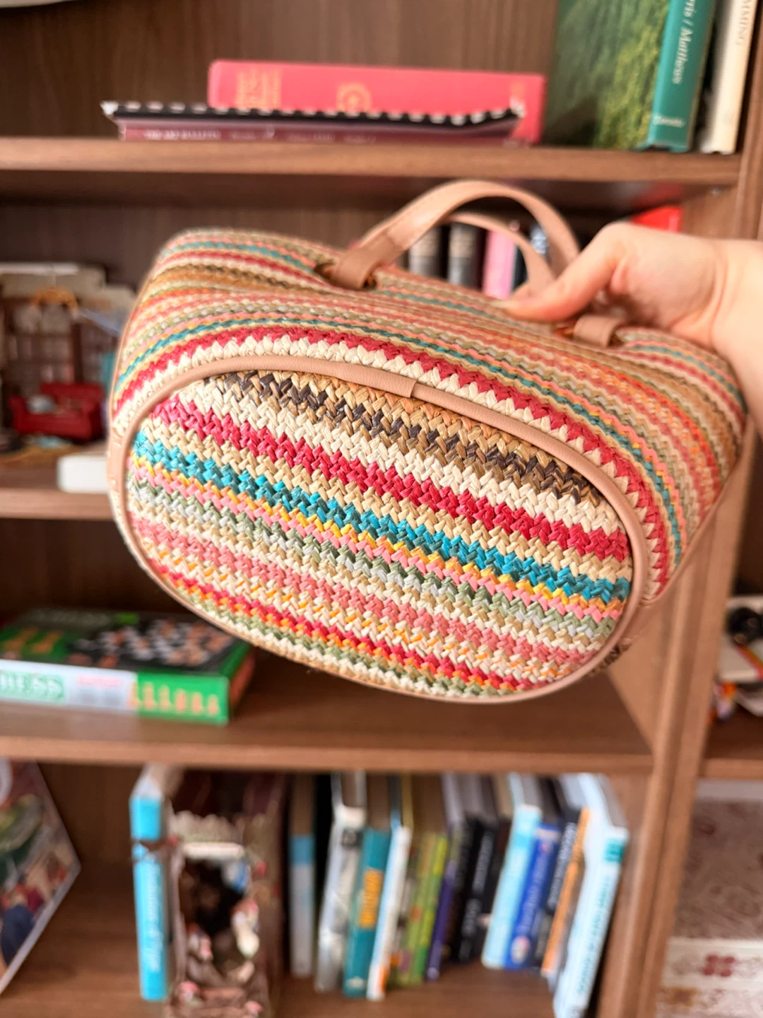 DUNS Woven Straw Tote Bag (with pouch + crossbody strap) - photo 3