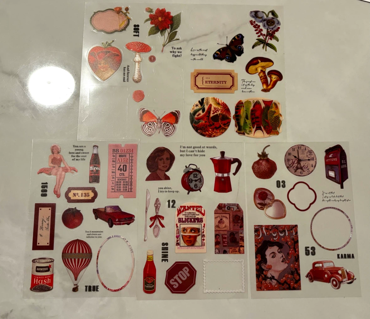 Stickers and Card Stock