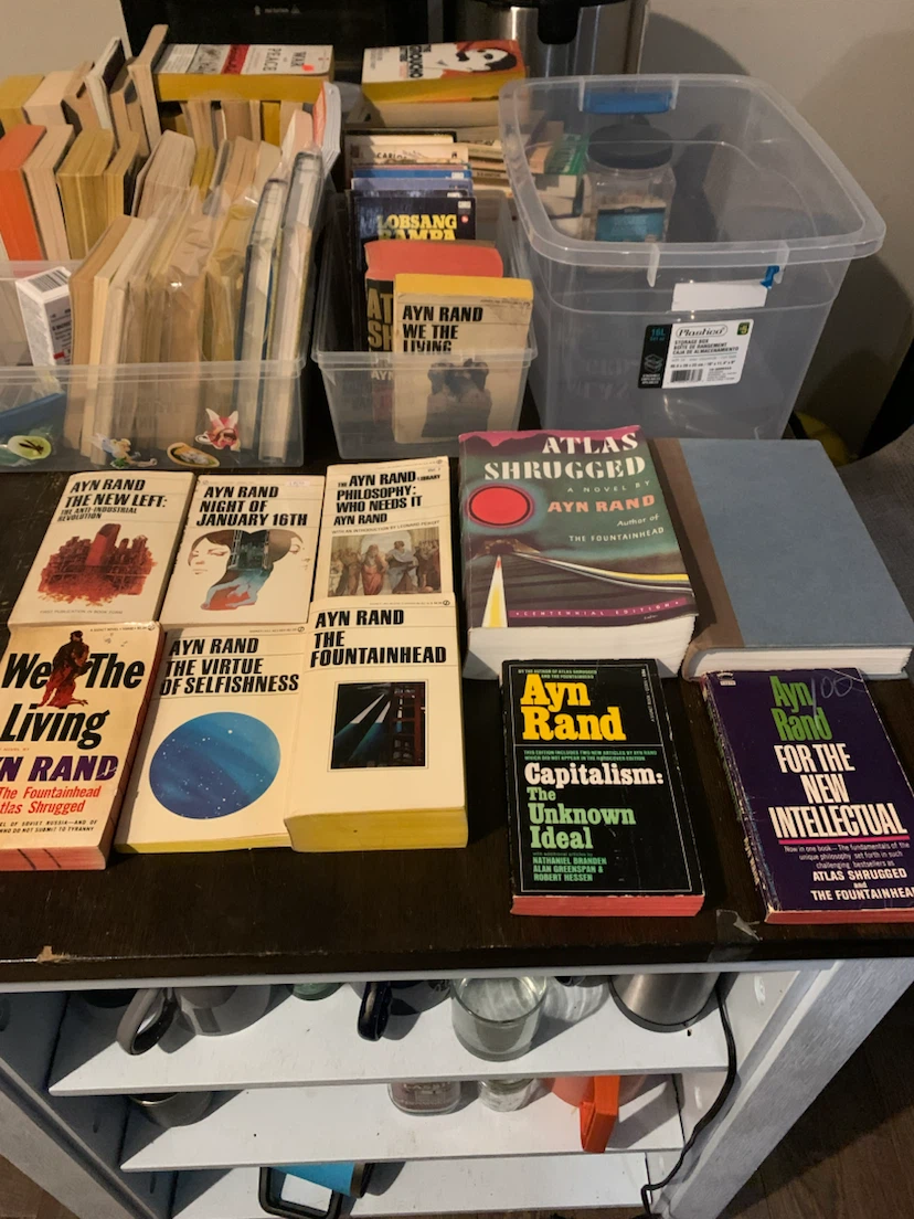 Collection of (10) Ayn Rand Books $7 each!!!