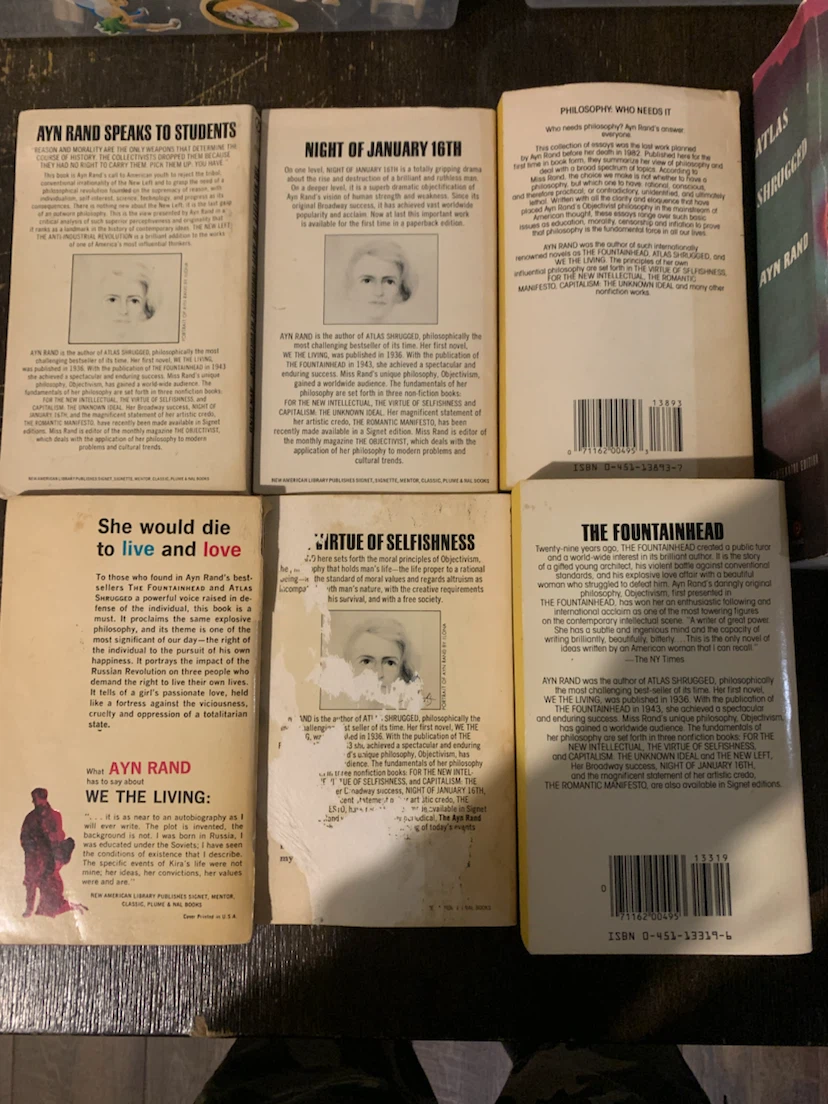 Collection of (10) Ayn Rand Books $7 each!!! - photo 4