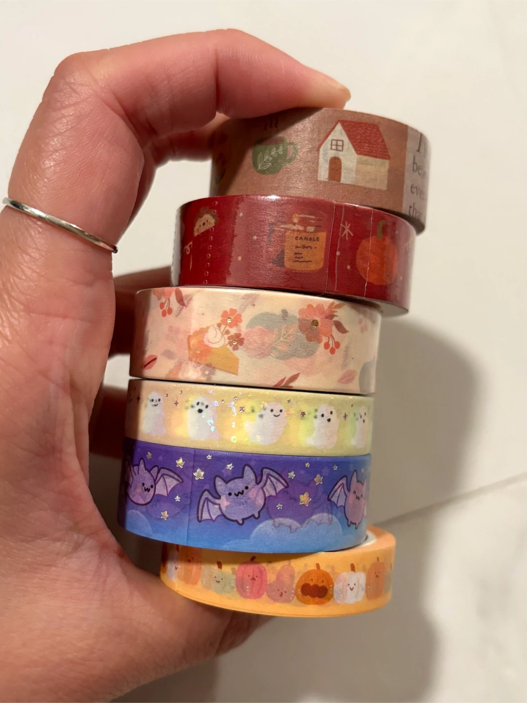 Fall theme washi samples $1 each