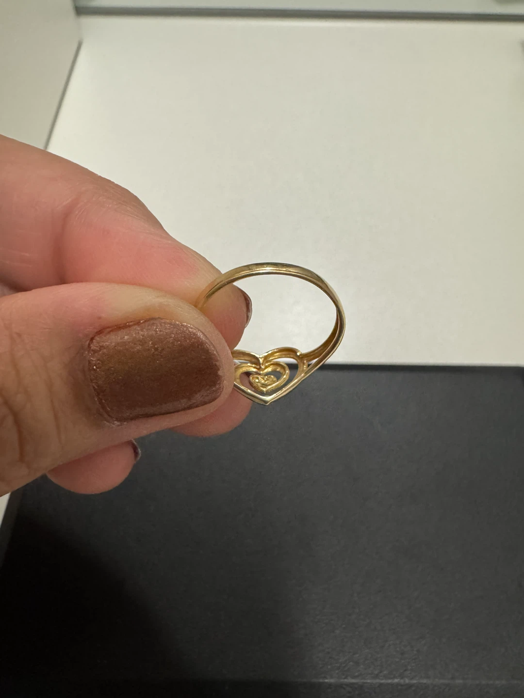 Gold Heart Ring - photo 3
