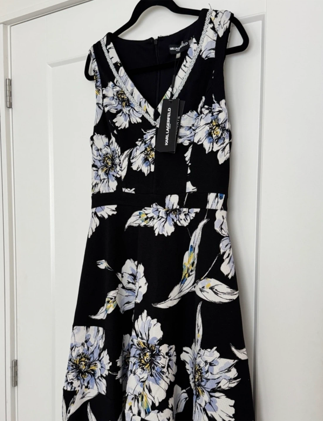Karl Lagerfeld Paris Floral Fit & Flare Dress