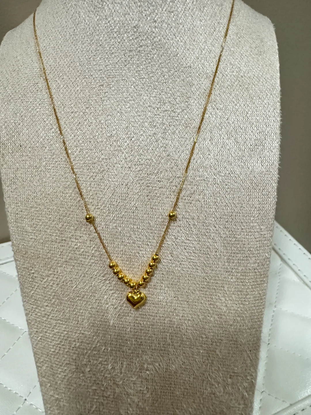 18k Gold Necklace with Heart Pendant - photo 2