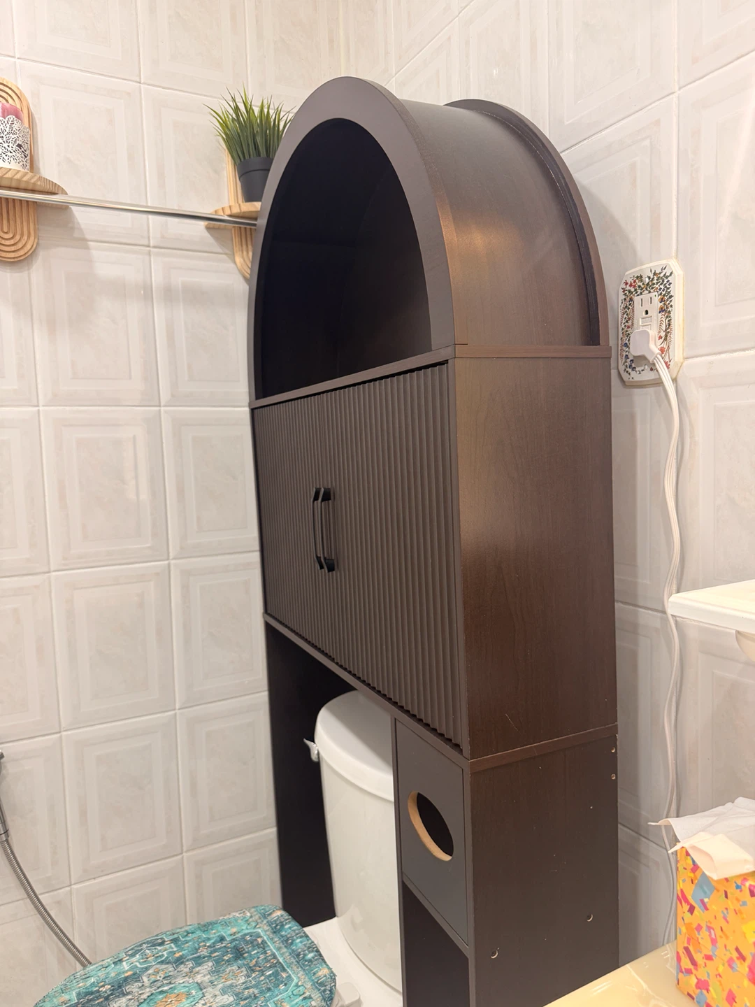 AHB Over-the-Toilet / Laundry Storage Cabinet – Like New - photo 4