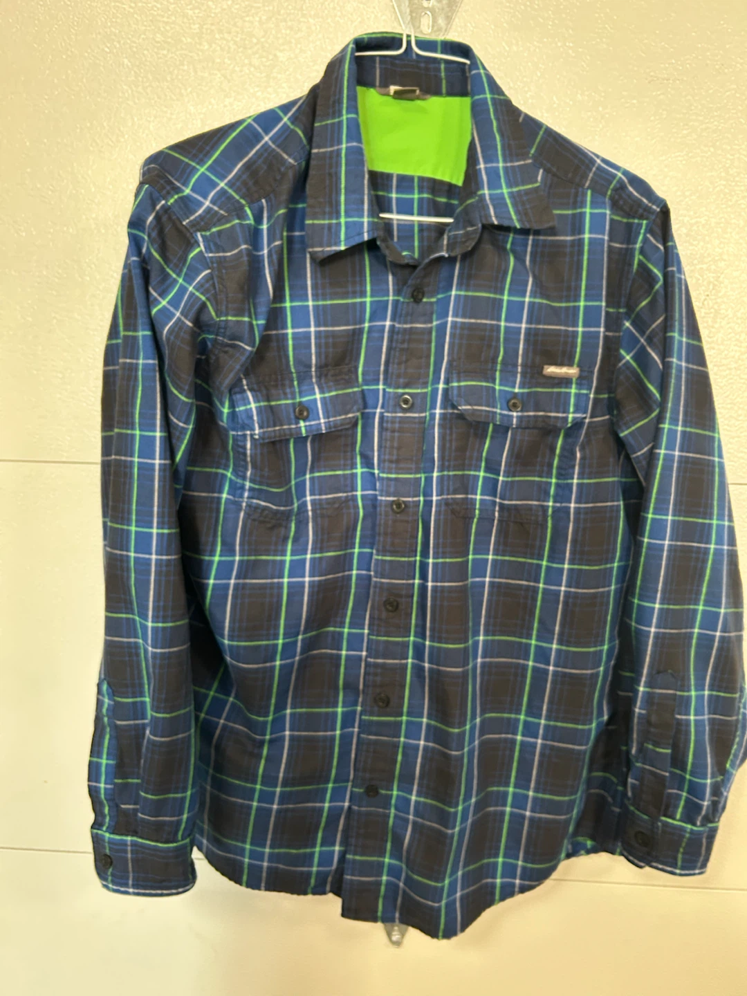 Eddie Bauer Men's Plaid Flannel Shirt - Size L