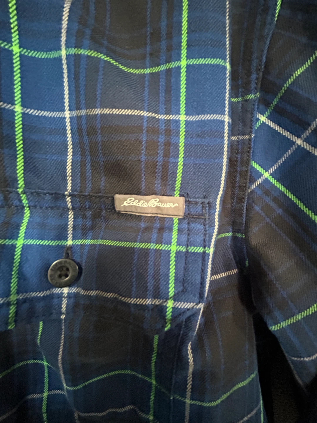 Eddie Bauer Men's Plaid Flannel Shirt - Size L - photo 2
