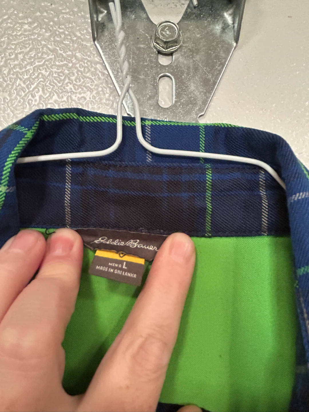 Eddie Bauer Men's Plaid Flannel Shirt - Size L - photo 4