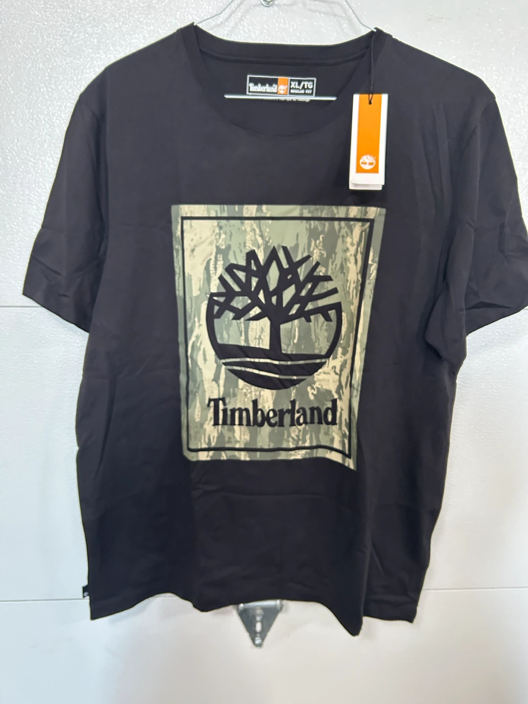 Timberland Men's Black Cotton T-Shirt XL/TG