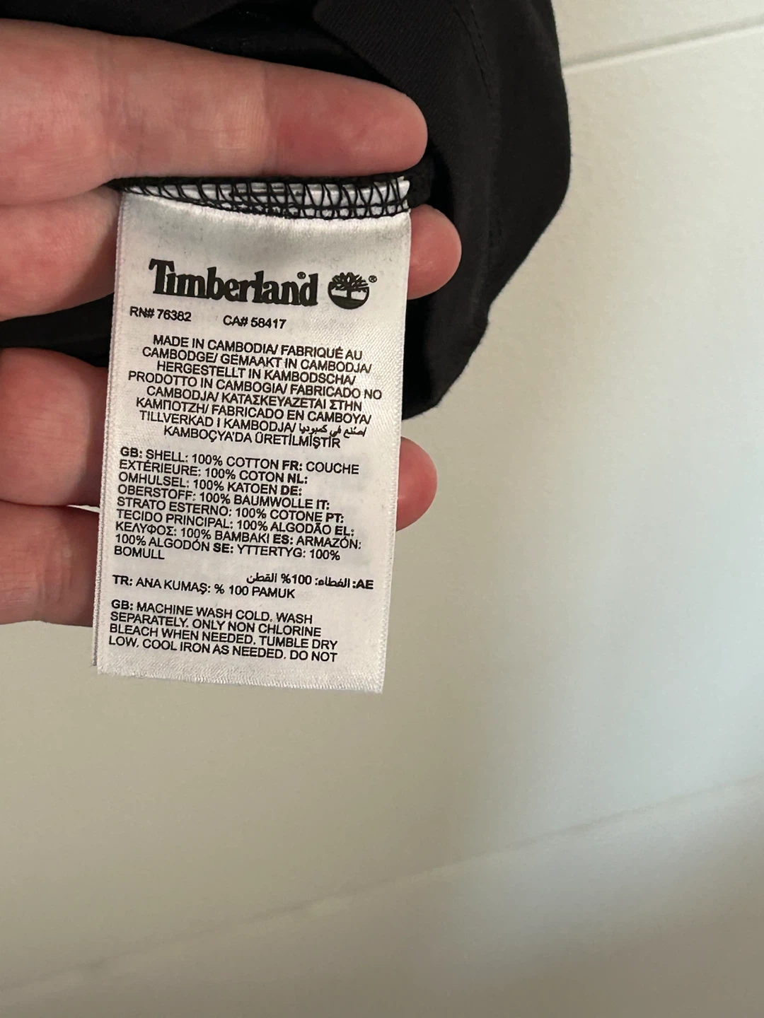 Timberland Men's Black Cotton T-Shirt XL/TG - photo 4