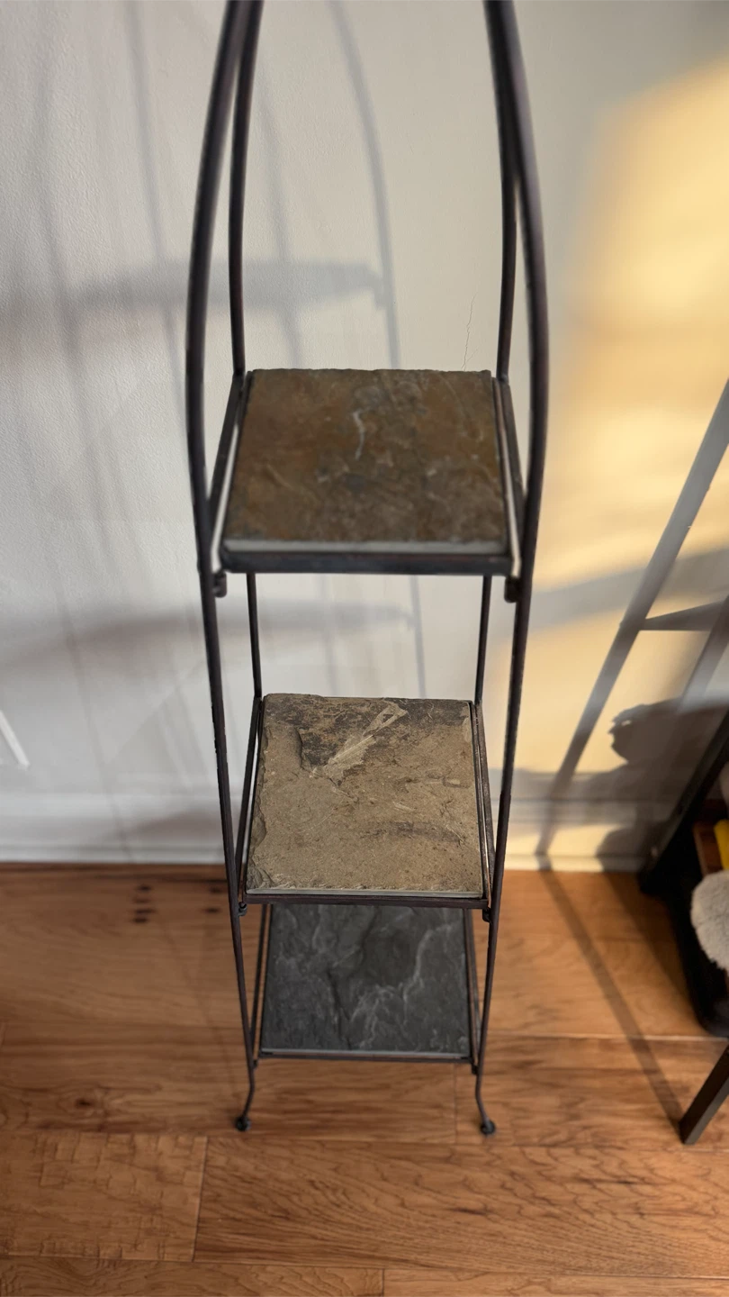 Tiered Plant Stand with Slate Shelves - photo 2