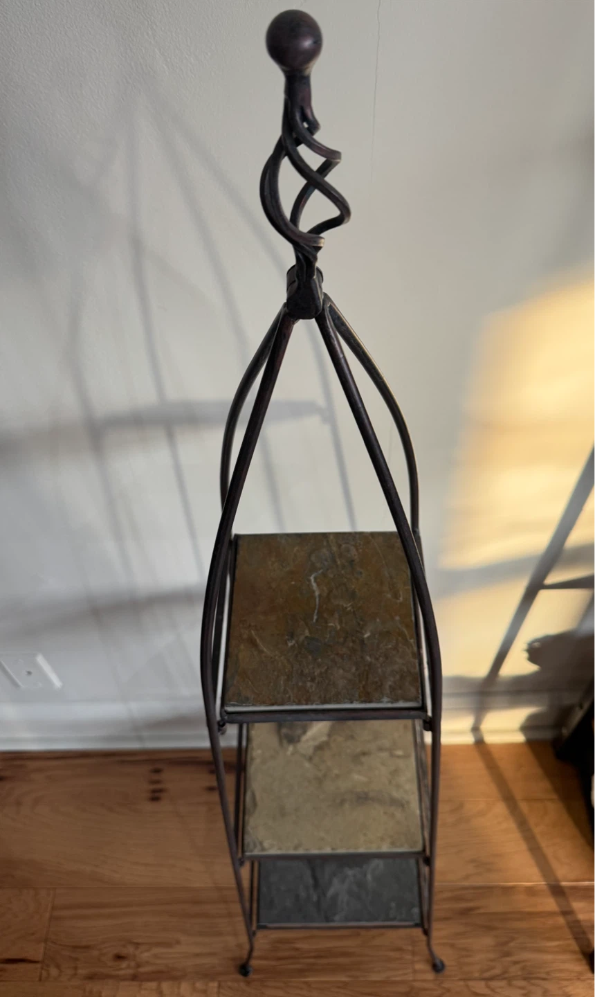 Tiered Plant Stand with Slate Shelves - photo 3