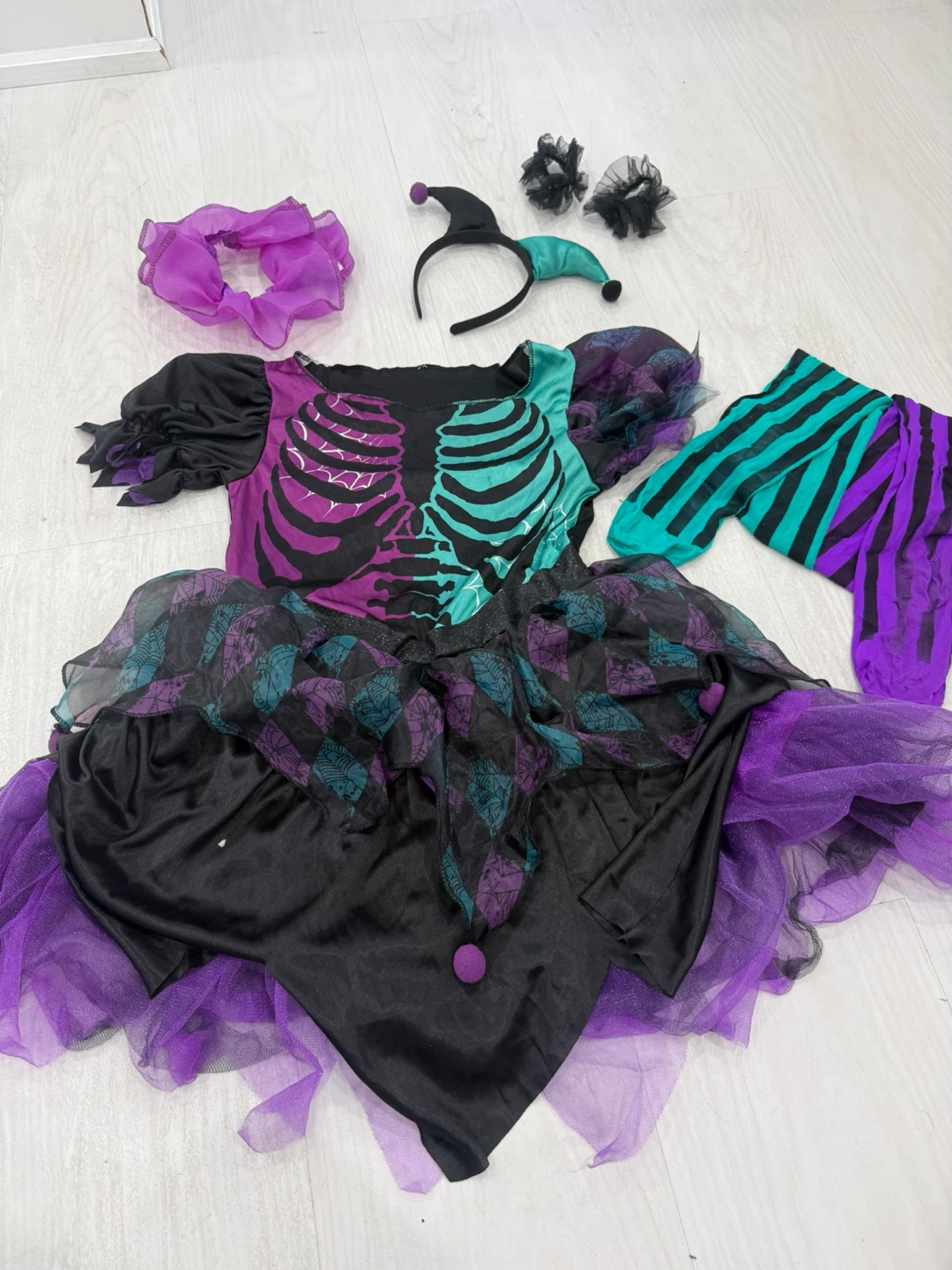 Halloween Skeleton Costume Set