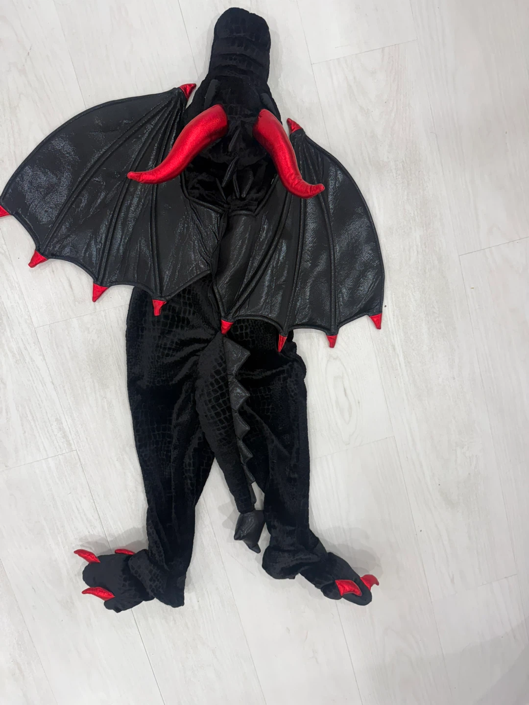 Black Dragon Costume with Wings and Tail - photo 2