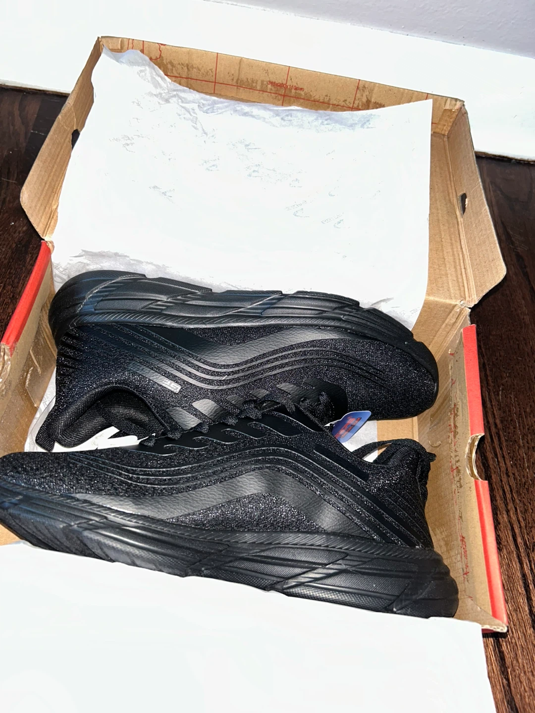 BEETAS Men's Black Comfort Foam Running Shoes - photo 4