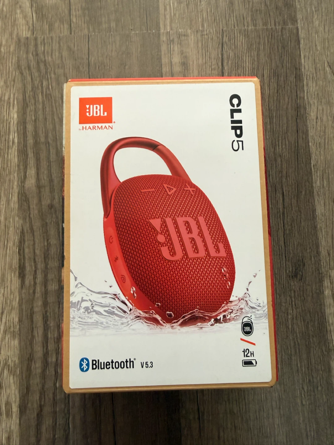 JBL Clip 5 Portable Bluetooth Speaker - Red