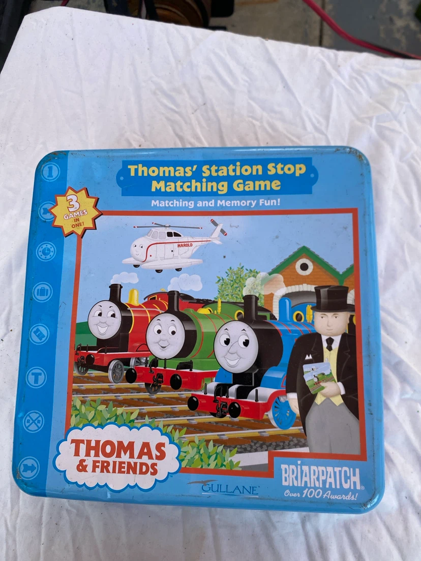 Thomas & Friends Station Stop Matching Game Tin