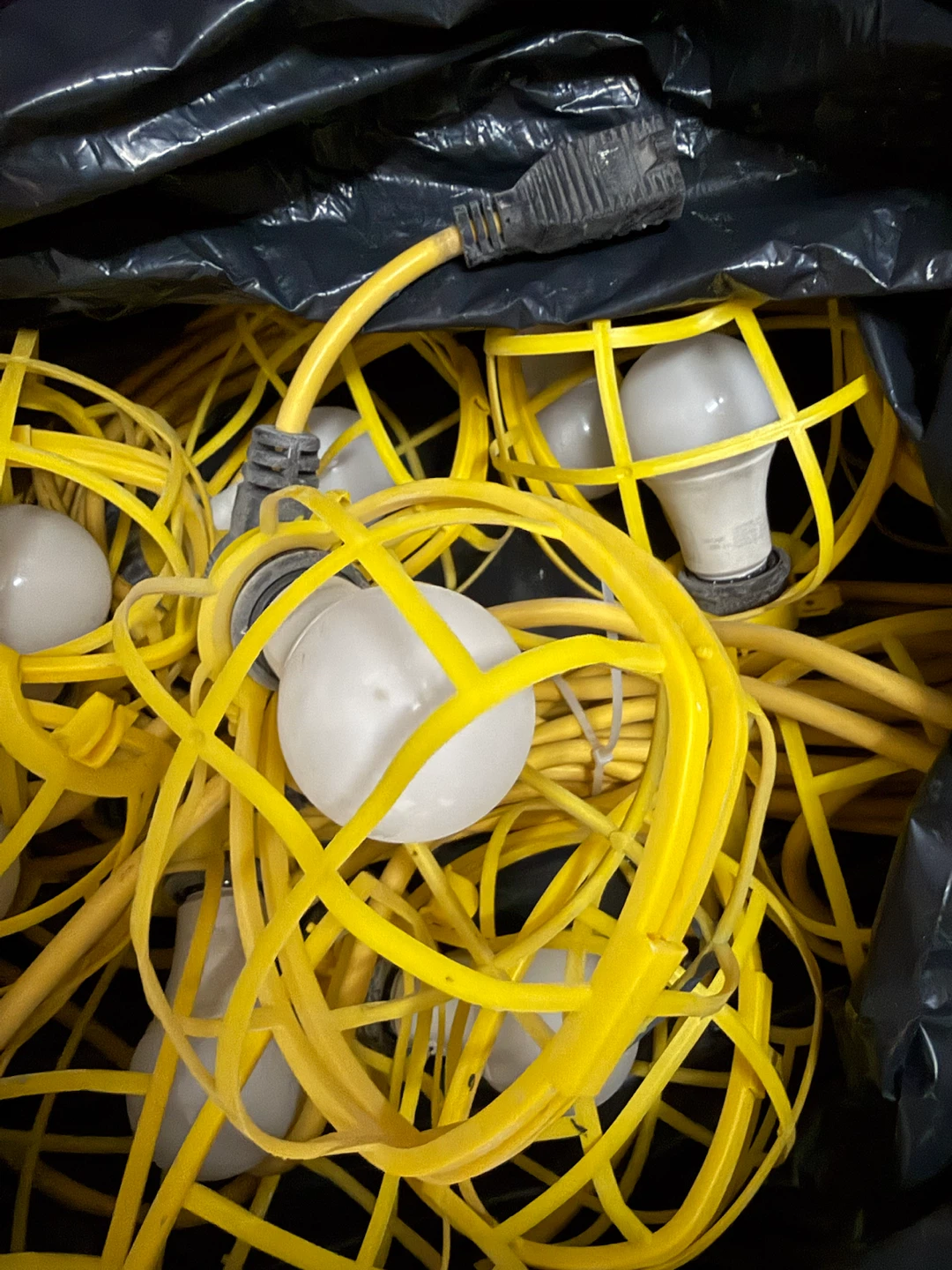Yellow String Work Lights