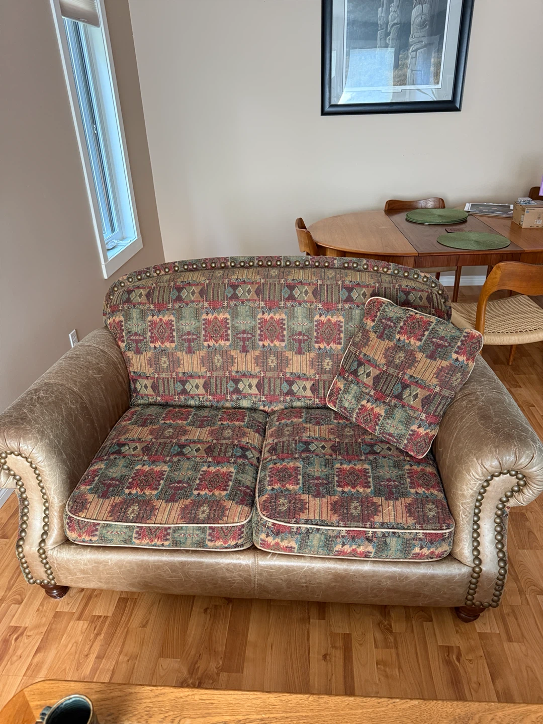 Living room set - couches and chair with ottoman
